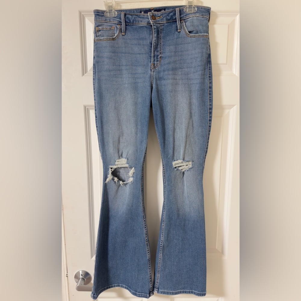 Women's Blue Flared Jeans